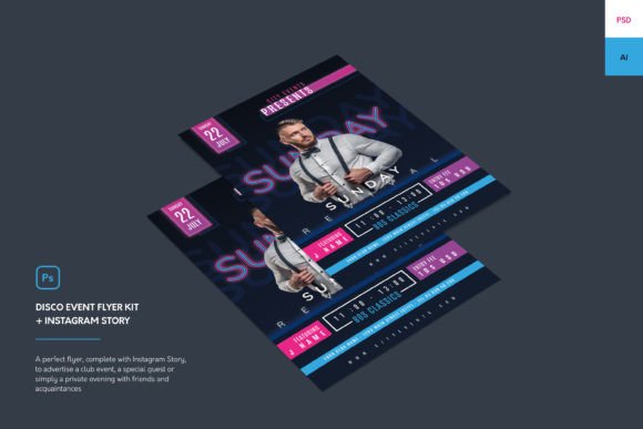 Download Disco Event Flyer Kit + Instagram Story - Insta Collection