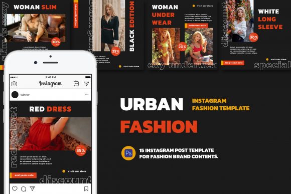 Download Instagram Fashion Post Template Vol.3 - Insta Collection