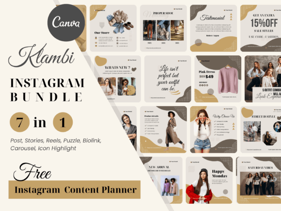 Download Canva Instagram Templates for Fashion - Insta Collection