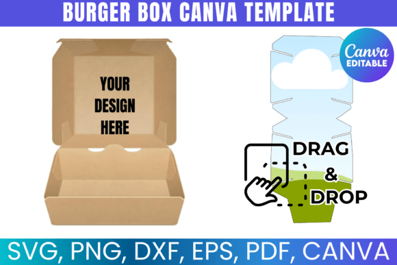 Download Burger Box Template, DIY Burger Box SVG - Diy Collection