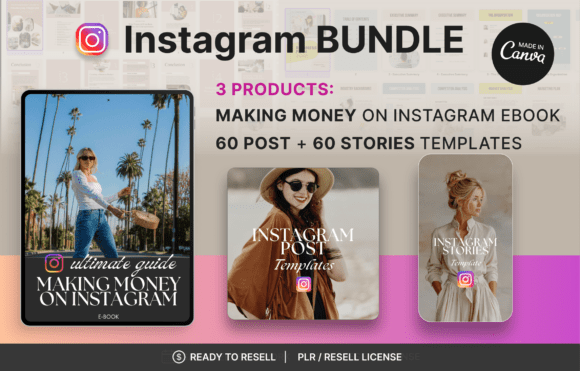 Download Instagram Bundle - 3 Canva Templates - Insta Collection
