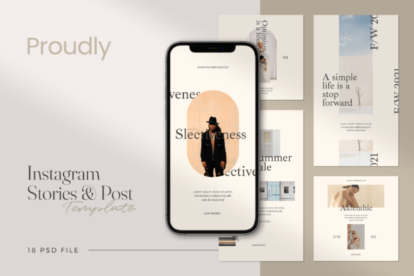 Download Proudly Minimalist Social Media Template - Social Collection