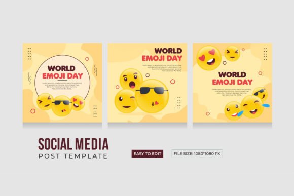Download World Emoji Day, Social Media Template - Social Collection