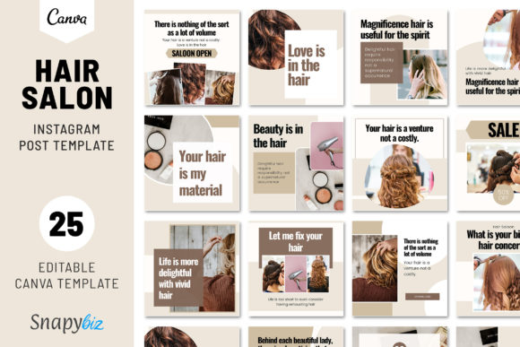 Download Hair Salon Instagram Post Template - Insta Collection