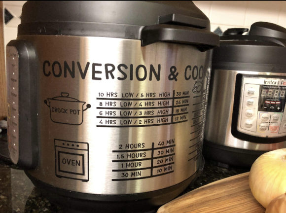 Download Insta Pot Time and Temp Conversion Chart - Premium Resources
