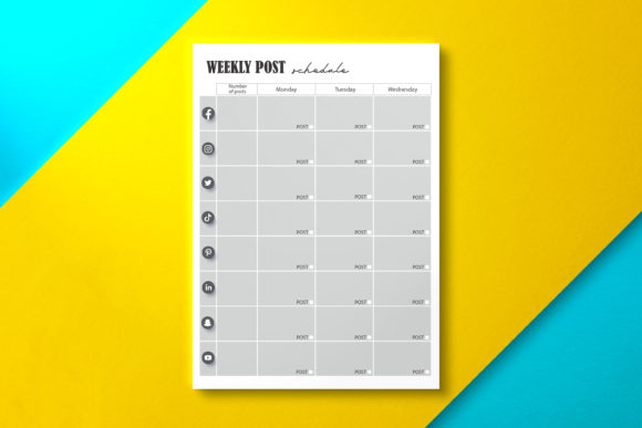Download Weekly Social Media Post Schedule - Social Collection