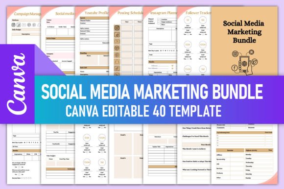 Download Social Media Marketing Bundle Canva - Social Collection
