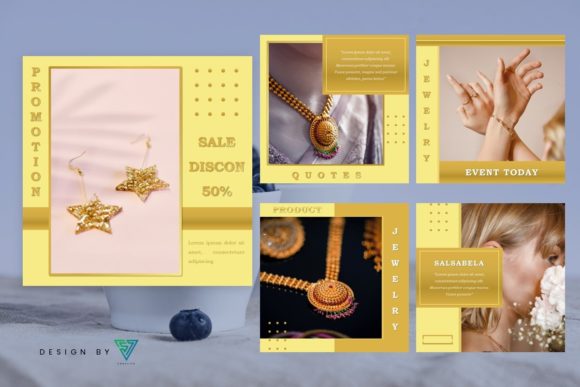 Download Template Instagram Business - #Jewelry5 - Insta Collection