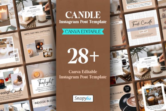 Download Candle Instagram Canva Post Template - Insta Collection