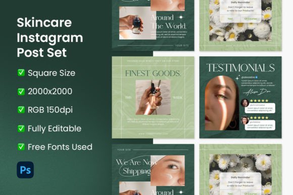Download Skincare Instagram Post Set - Insta Collection