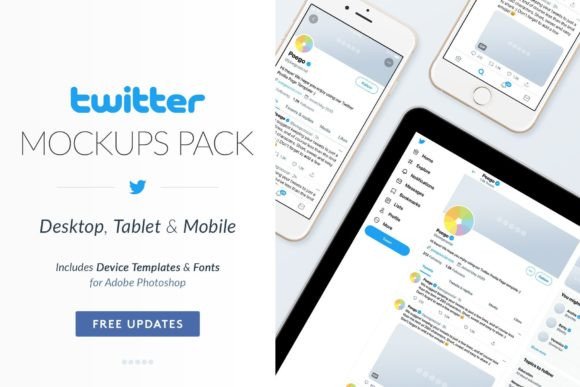 Download Twitter Social Media Mockups Pack - Social Collection