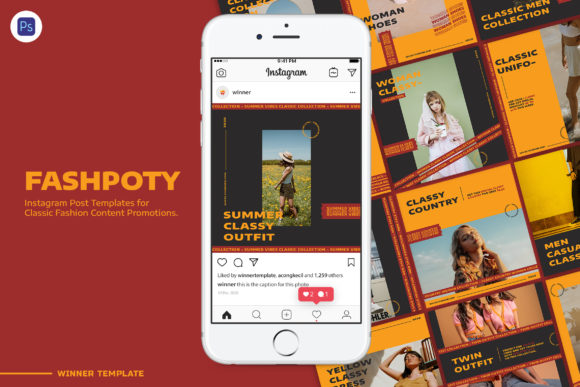 Download Fashpoty Instagram Fashion Post Template - Insta Collection
