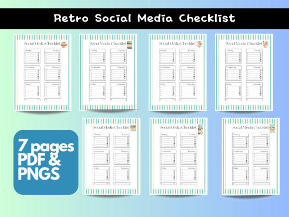 Download Social Media Checklist Pages with Quotes - Social Collection