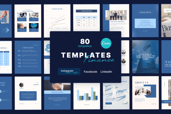 Download Financing Canva Templates, Instagram, Li - Insta Collection