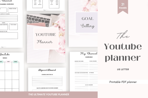 Download Youtube Printable Planner Social Media - Social Collection