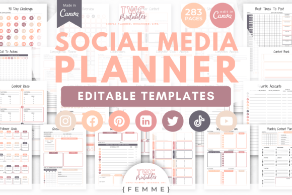 Download Social Media Planner Canva Templates - Social Collection