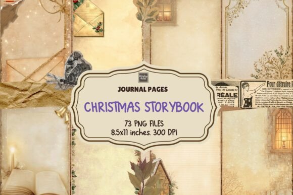 Download Christmas Storybook Journal Pages - Page Collection
