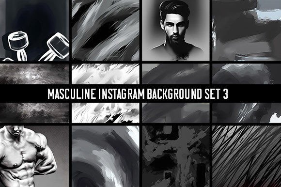 Download 12 Masculine Instagram Backgrounds Set 3 - Insta Collection