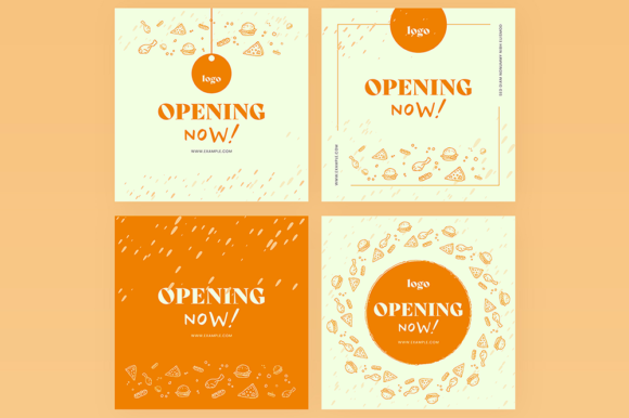 Download Opening Now Food Social Media Layout - Social Collection
