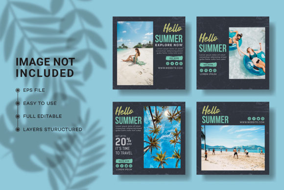 Download Summer Social Media Post Collection - Social Collection