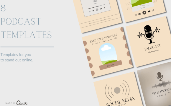 Download 8 Podcast Instagram Post Templates - Insta Collection