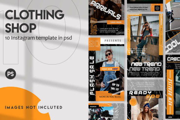 Download Clothing Store Instagram Stories Set - Insta Collection