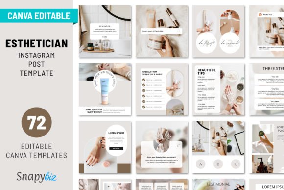 Download Esthetician Instagram Post Template - Insta Collection