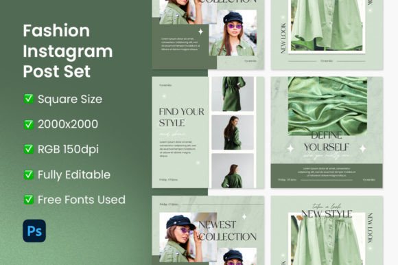 Download Fashion Instagram Post Set - Premium Resources