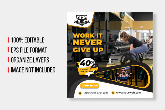 Download Social Media Post for Fitness Center - Social Collection