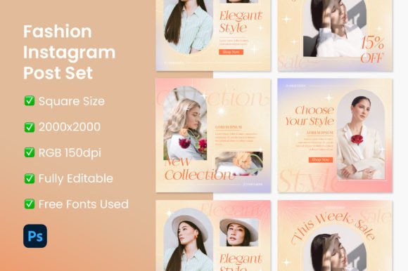 Download Fashion Instagram Post Set - Premium Resources