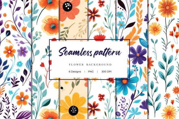 Download Subtle Bohemian Floral Seamless Patterns - Bohemian Collection