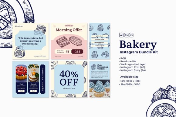 Download Bakery Instagram Kit - Insta Collection
