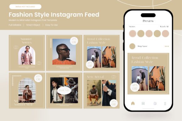 Download Set Instagram Feed  Aesthetic Figma - Insta Collection