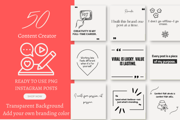 Download 50 Instagram Posts for Content Creators - Insta Collection