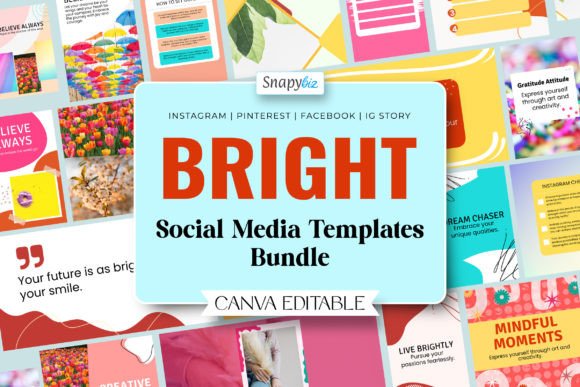Download Bright Social Media Template Bundle - Social Collection