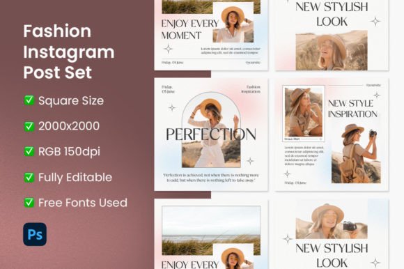 Download Fashion Instagram Post Set - Premium Resources