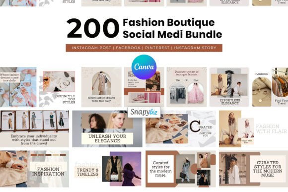 Download Fashion Canva Social Media Templates - Social Collection