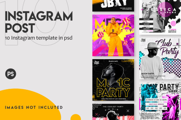 Download 10 Music Festival Instagram Post Set - Insta Collection