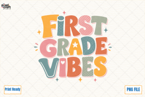 Download Retro First Grade Vibes Boho Student PNG - Boho Collection