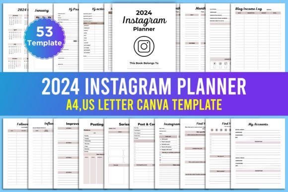 Download 2024 Instagram Planner Canva Template - Insta Collection
