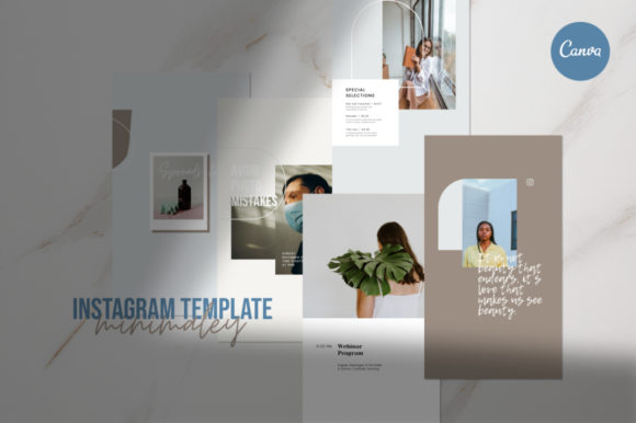 Download Canva Instagram Template - Minimaley - Insta Collection