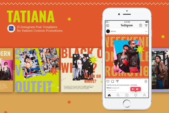 Download Tatiana Instagram Fashion Post Template - Insta Collection