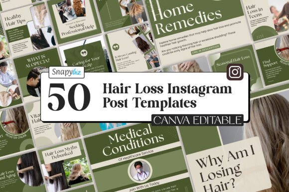 Download Hair Loss Canva Instagram Templates - Insta Collection