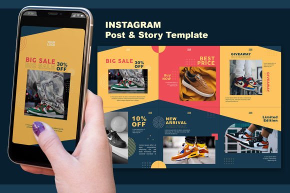 Download Instagram Post Template Streetwear Shoes - Insta Collection