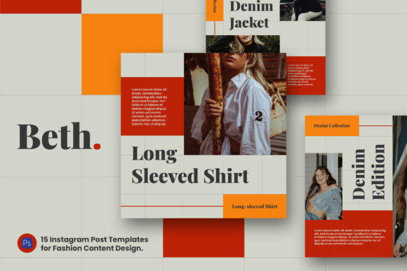 Download Beth Instagram Fashion Post Template - Insta Collection