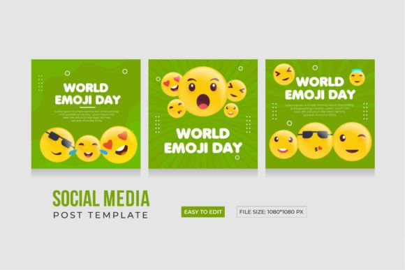 Download World Emoji Day, Social Media Template - Social Collection