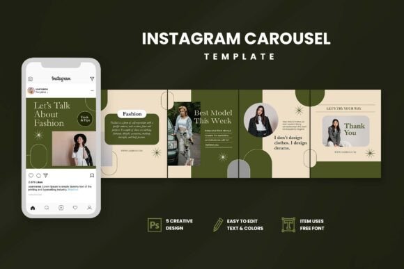 Download Talk Fashion Instagram Carousel - Insta Collection