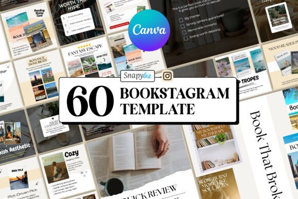 Download Bookstagram Canva Social Media Templates - Social Collection