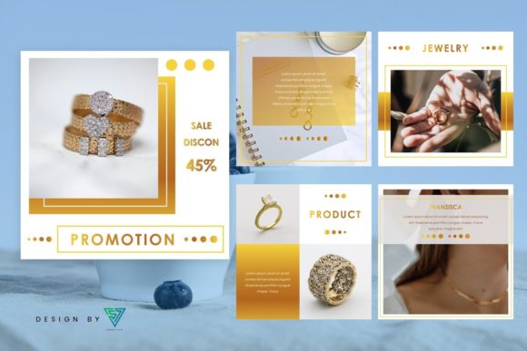 Download Template Instagram Business - #Jewelry8 - Insta Collection