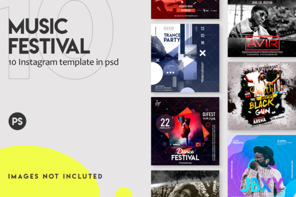 Download Music Festival Instagram Post Set - Insta Collection